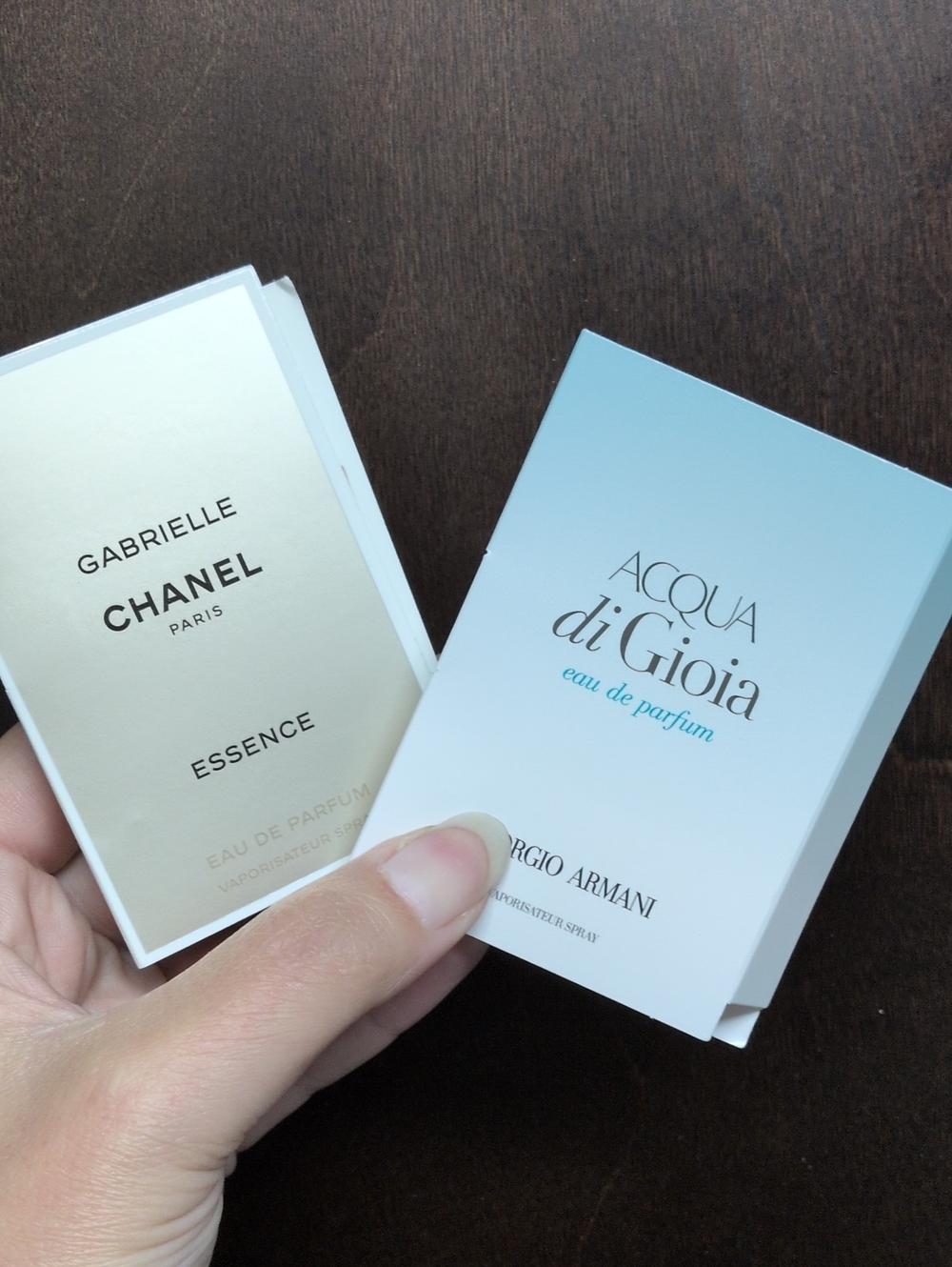 FREE w/ bundle - Chanel Gabrielle & Armani Acqua Di Gioia Samples x2